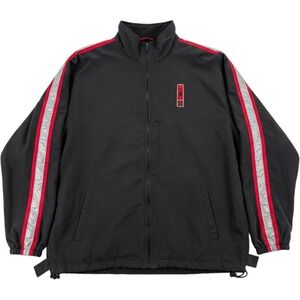 Identity Jacket XL Showtime Championship Boxing Vintage Track Black Red Silver